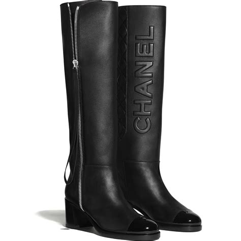 chanel calfskin & patent calfskin|chanel calfskin boots.